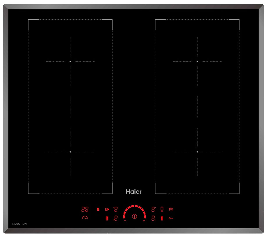 Изображение товара Электрическая варочная панель Haier HHY-Y64FFVB1 4 индукционных конфорки стеклокерамика