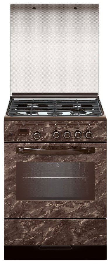 Изображение товара Газовая плита Gefest 6300-03 0054 с духовкой, электроподжигом и стеклянной крышкой
