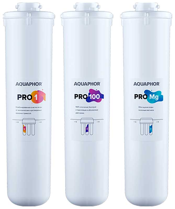 Сменный модуль для систем фильтрации воды Аквафор Pro1– Pro100 – ProMg комплект картриджей аквафор для фильтра osmo pro 50 pro 1 pro 50 pro mg