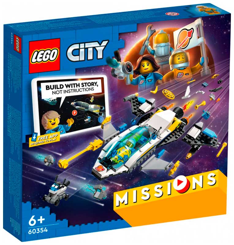 Изображение товара Конструктор LEGO City Космическая миссия 60354 для исследования Марса, 298 деталей