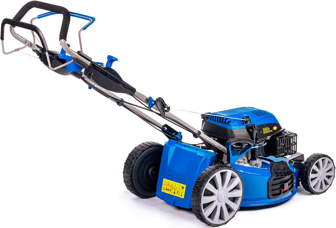 Изображение товара Газонокосилка Hyundai L 5110S мощный бензиновый автомат с мульчированием и боковым выбросом 51 см