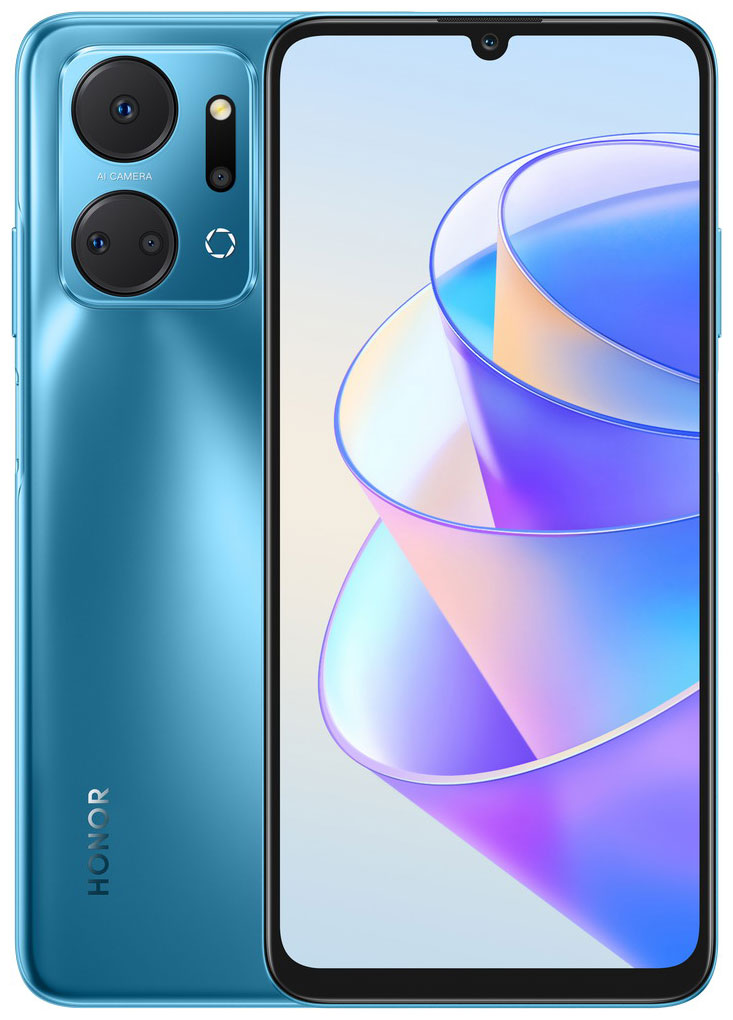 Смартфон Honor X7A 4/128GB 5109AMLS BLUE смартфон honor x7a 4 128gb синий океан