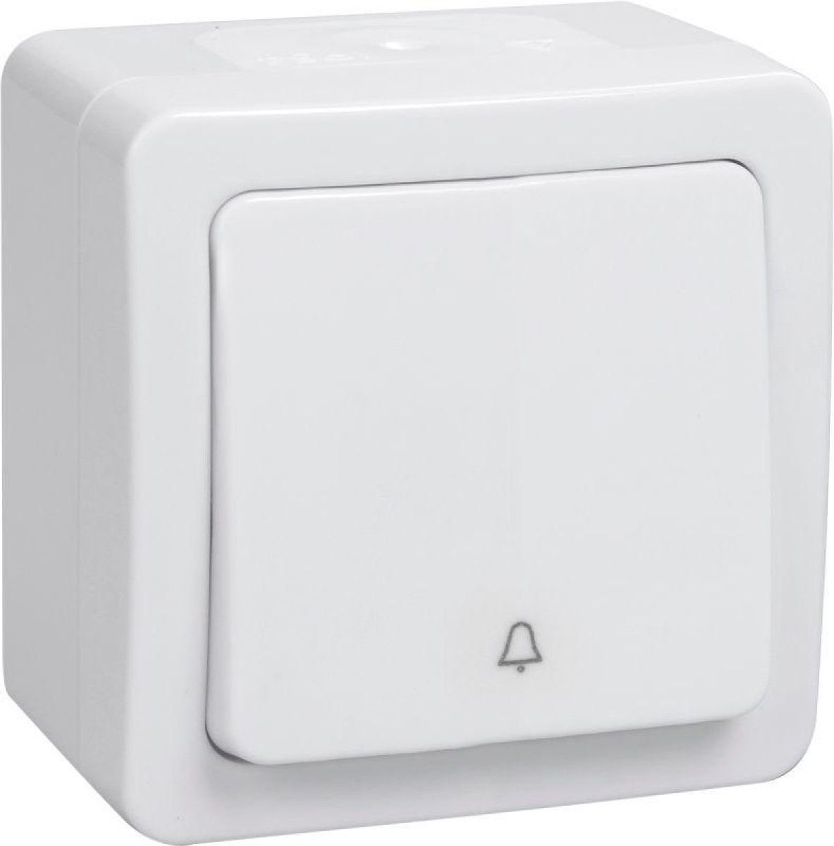 Изображение товара Выключатель кнопочный 1-кл IEK Гермес Plus 10А IP54 белый