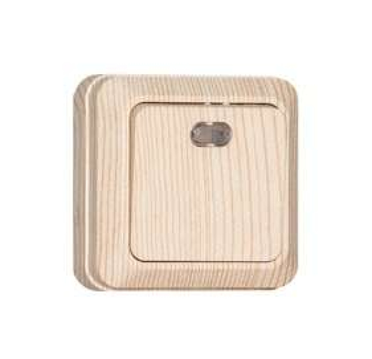 Изображение товара Выключатели, переключатели, диммеры Универсал Выключатель 1-кл. ОП Олимп 10А IP20 с подсветкой сосна UNIVersal