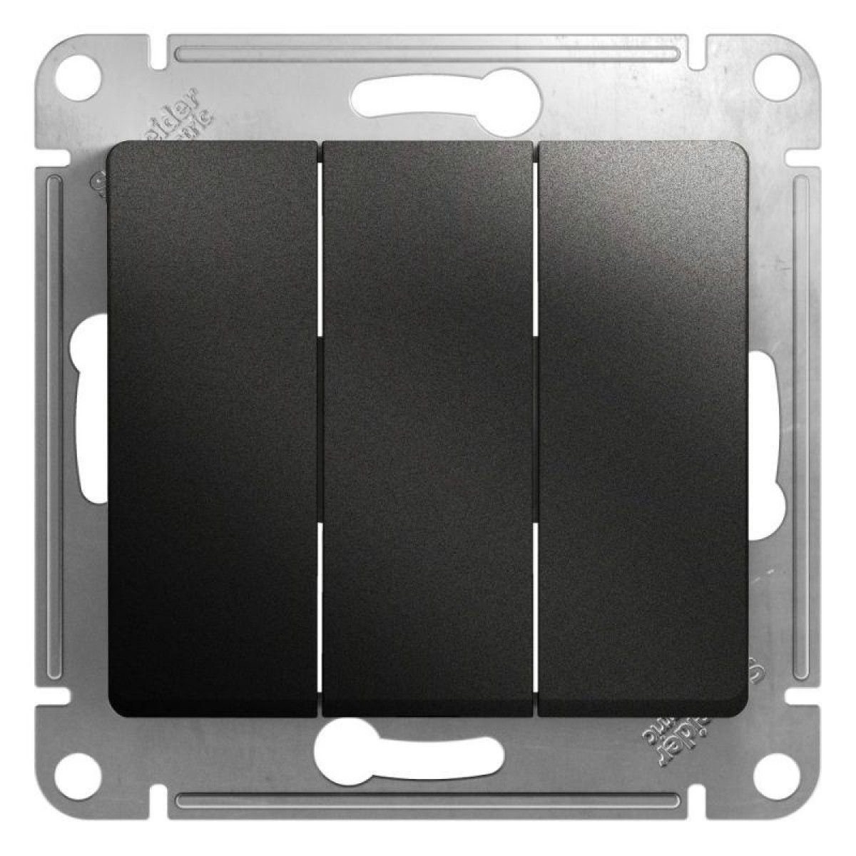 Изображение товара Выключатель 3-кл. Systeme Electric Glossa 10А IP20 антрацит