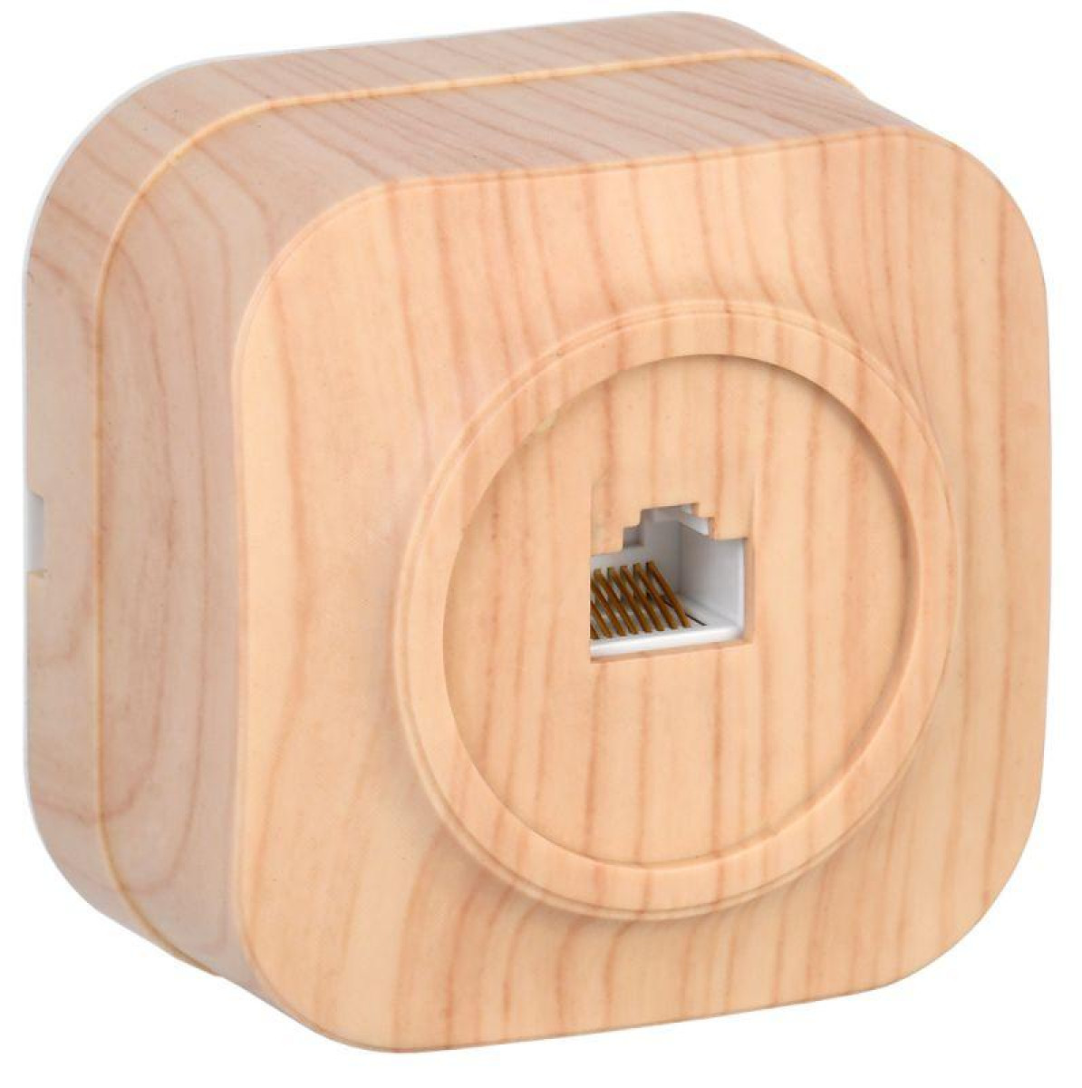 Изображение товара Розетка компьютерная IEK РК10-ХС сосна накладная IP20 для RJ-45 LAN