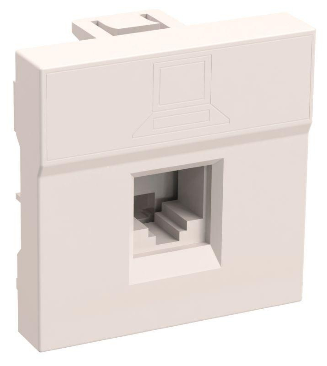 Изображение товара Розетка компьютерная IEK с разъемом RJ-45 категория 5E, скрытая монтаж