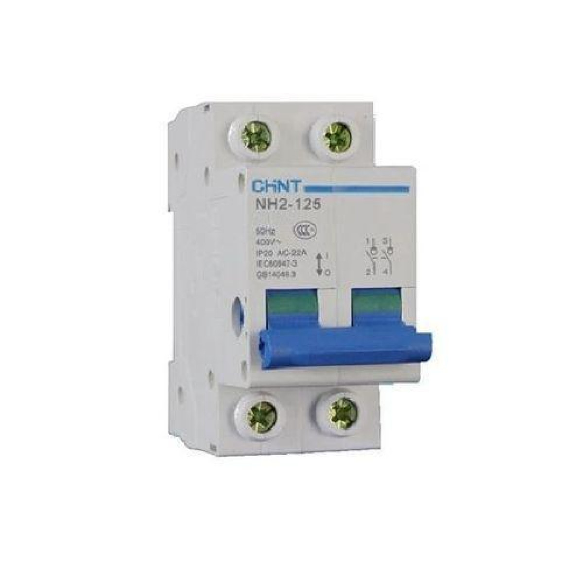 Изображение товара Низковольтное и промышленное электрооборудование Chint Выключатель нагрузки 2п 63А NH2-125 (R)