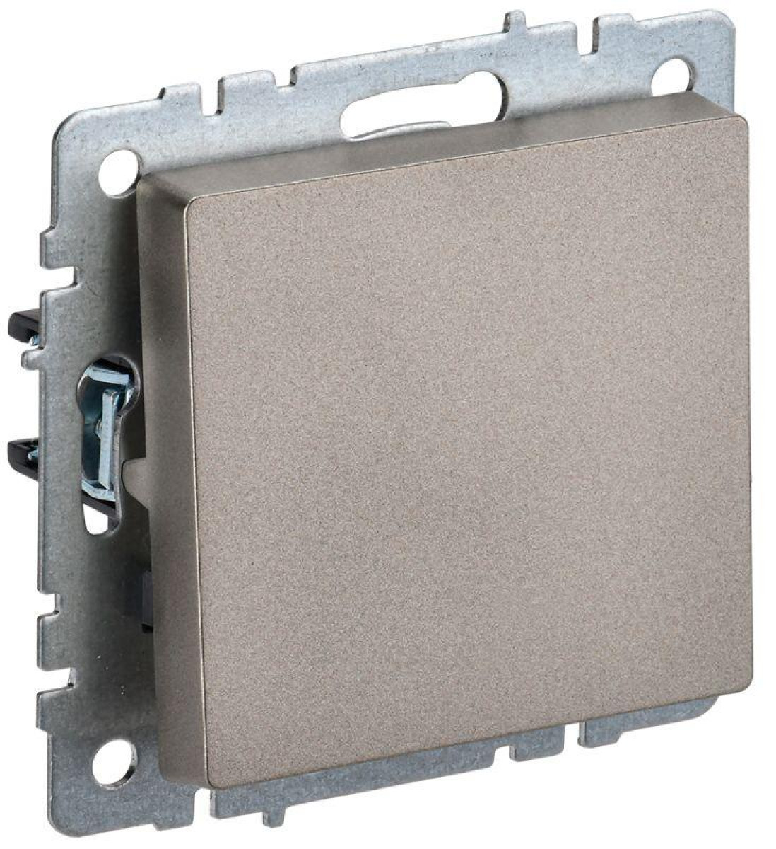 Изображение товара Выключатель 1-кл. СП BRITE IEK ВС10-1-0-БрШ 10А шампань