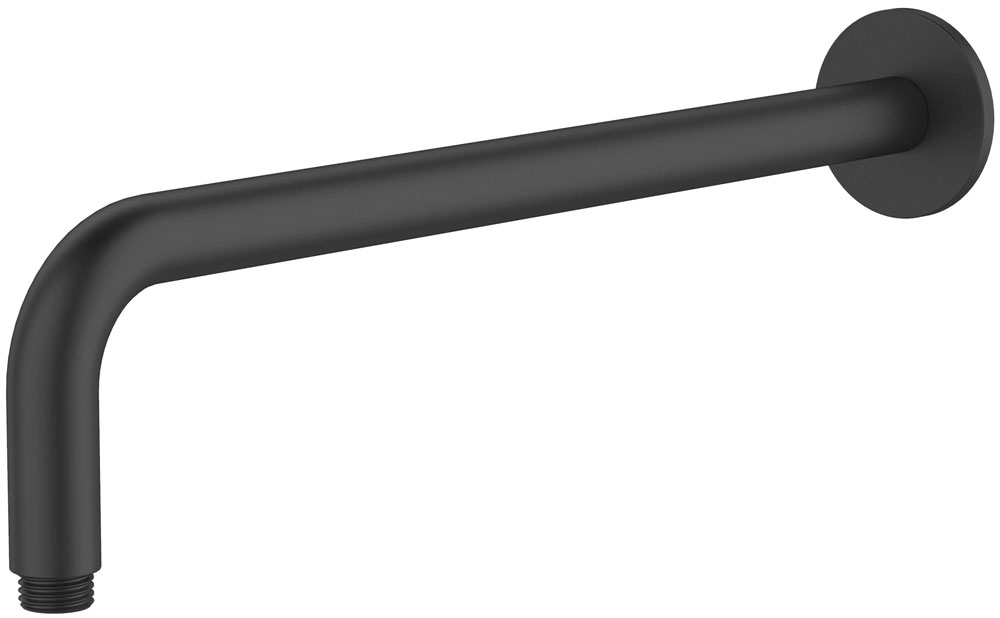 Изображение товара Держатель для верхнего душа ESKO горизонтальный SH376 черный матовый нержавеющая сталь