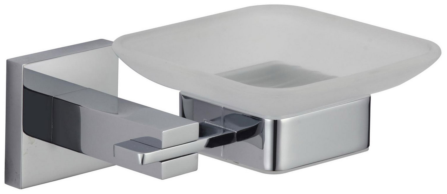 Изображение товара Мыльница стеклянная с настенным держателем Savol 65a S-06559A