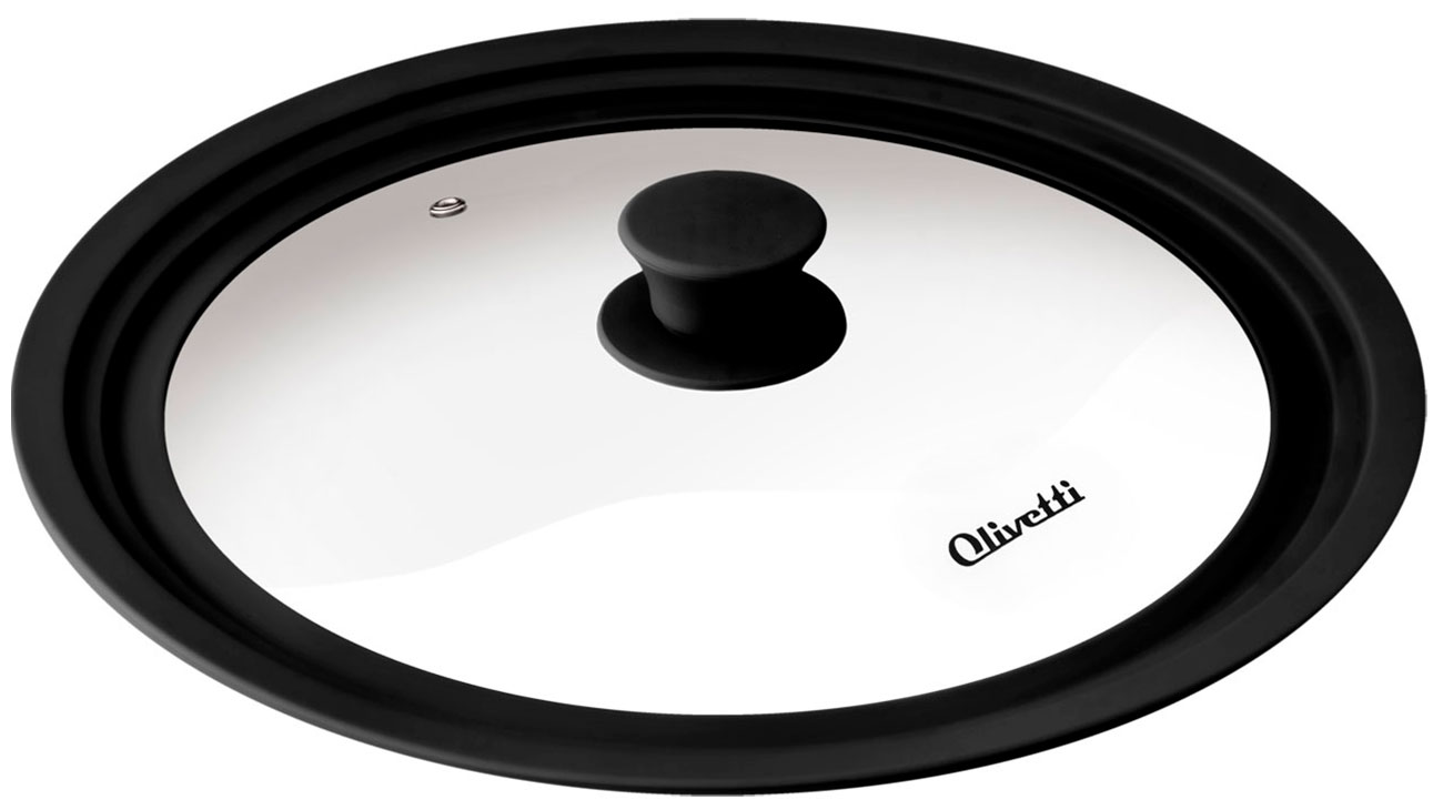 Изображение товара Крышка для посуды Olivetti GLU24 black, универсальная