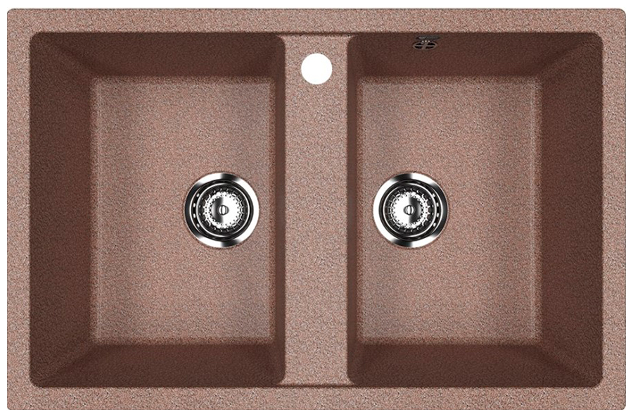 

Кухонная мойка Ulgran U-608/терракот (U-608-307), Терракотовый