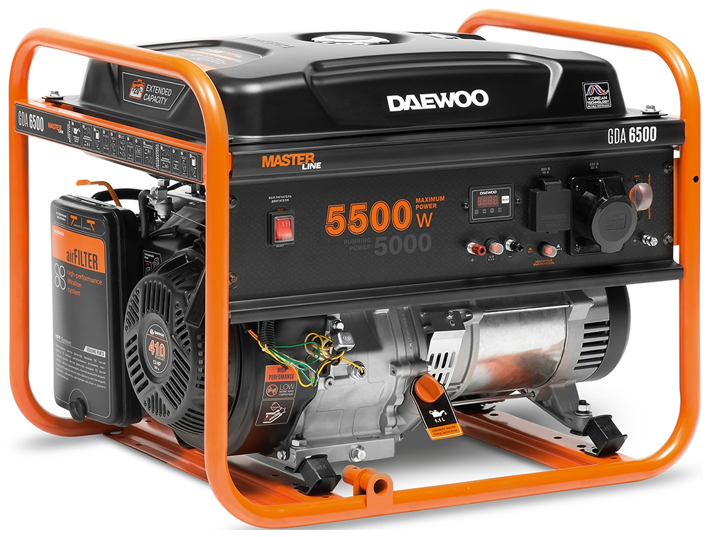 Изображение товара Электрический генератор и электростанция Daewoo Power Products GDA 6500