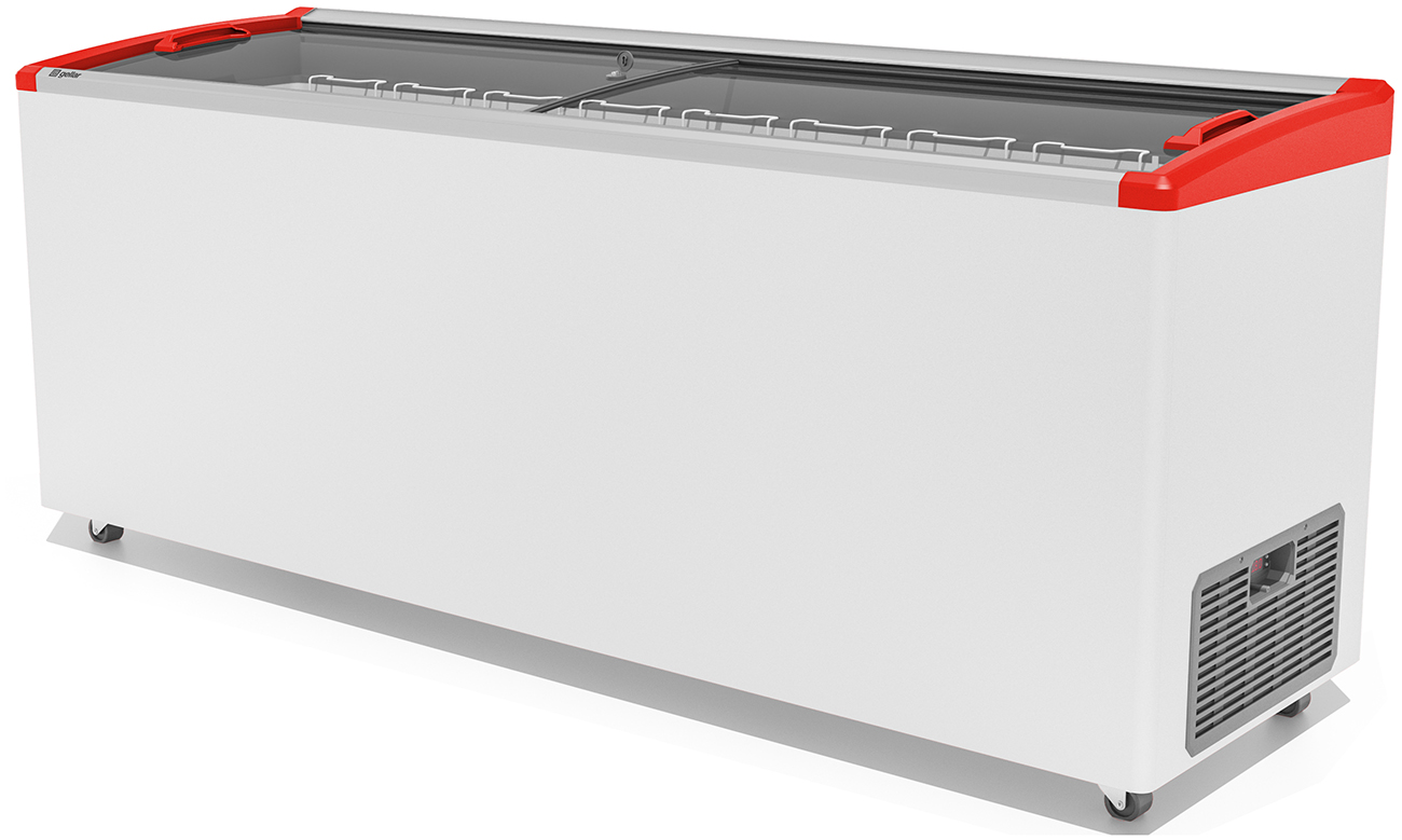 Изображение товара Морозильный ларь Gellar FG 700 E красный 580 л ночиг низкое энергопотребление