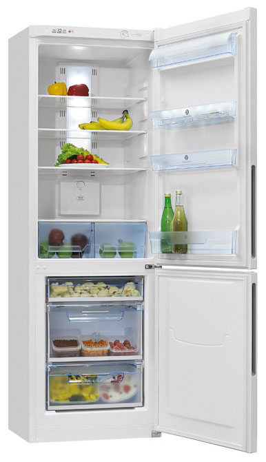 Двухкамерный холодильник Позис RK FNF-170 графитовый ручки вертикальные холодильник с нижней морозильной камерой позис rk fnf 170 421476
