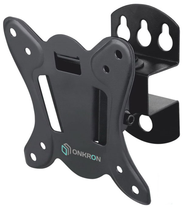 Изображение товара Кронштейн для телевизора Onkron BASIC R3 наклонно-поворотный 75x75 100x100 мм черный