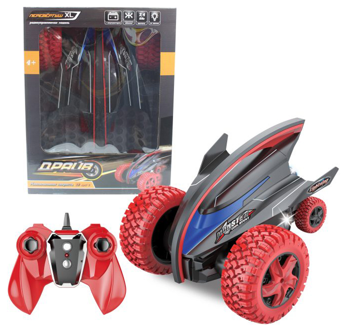 Изображение товара Трюковая машина-перевертыш 1 Toy 30 см с радиоуправлением и световыми эффектами Изображение товара Трюковая машина-перевертыш 1 Toy 30 см с радиоуправлением и световыми эффектами