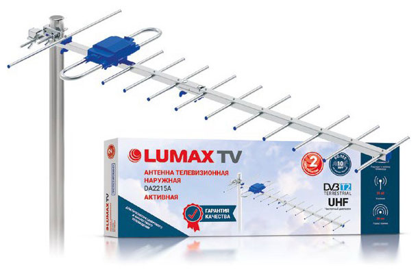 ТВ антенна Lumax DA2215A lumax антенна lumax da 2502p