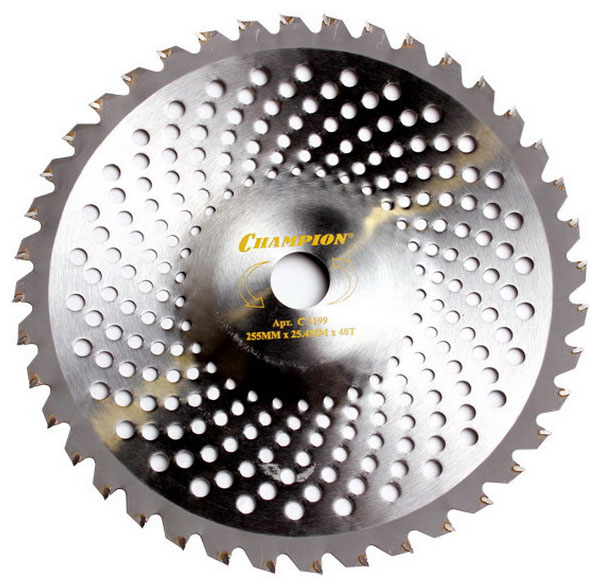 Изображение товара Нож Champion SRM-330ES/SRM-350ES с зубцами из твердого сплава (40 зубьев) Изображение товара Нож Champion SRM-330ES/SRM-350ES с зубцами из твердого сплава (40 зубьев)