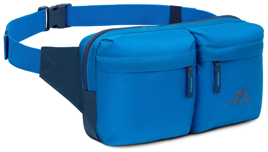 Поясная сумка для мобильных устройств Rivacase голубая 5511 light blue rivacase 5511 light blue поясная сумка слинг для смартфона планшета до 10 1 водоотталкивающая ткань