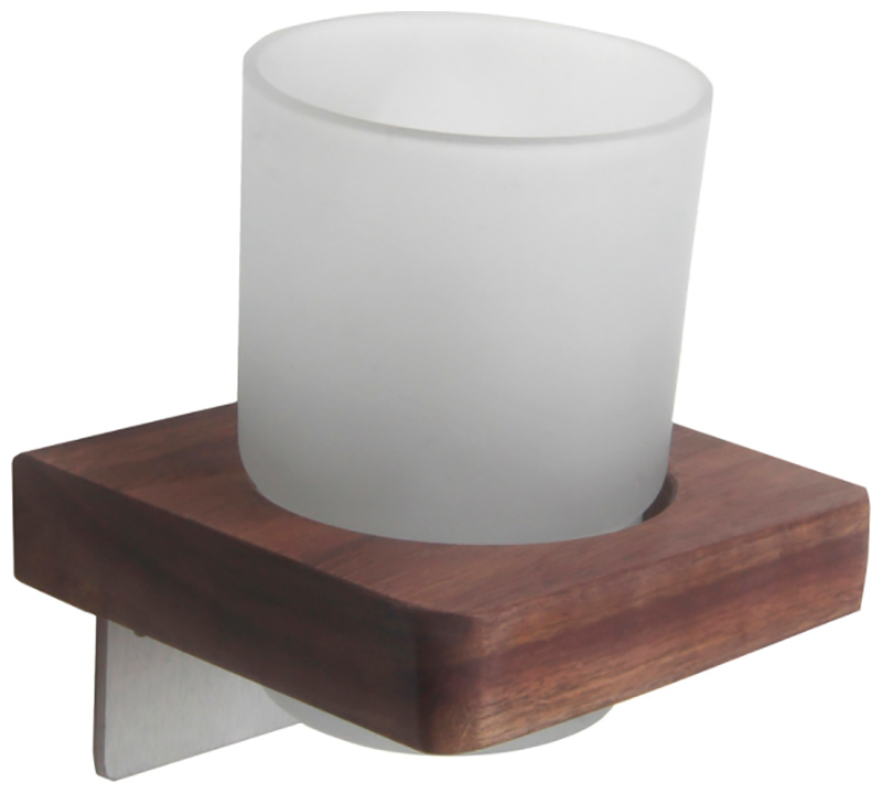 Изображение товара Держатель со стаканом для ванной комнаты Bronze de Luxe FOREST, матовый хром (10704C)