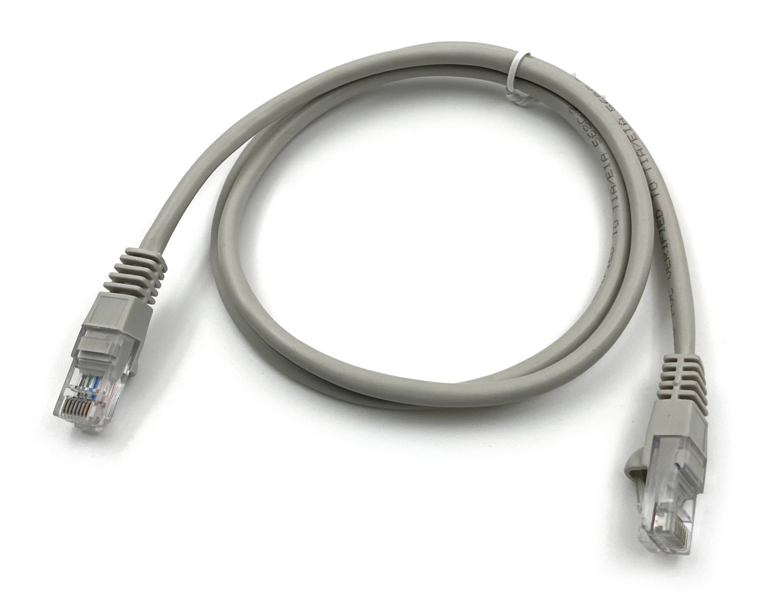 Изображение товара Патч-корд Buro UTP-5E-1M-G 1 метр cat5E RJ-45 molded серый