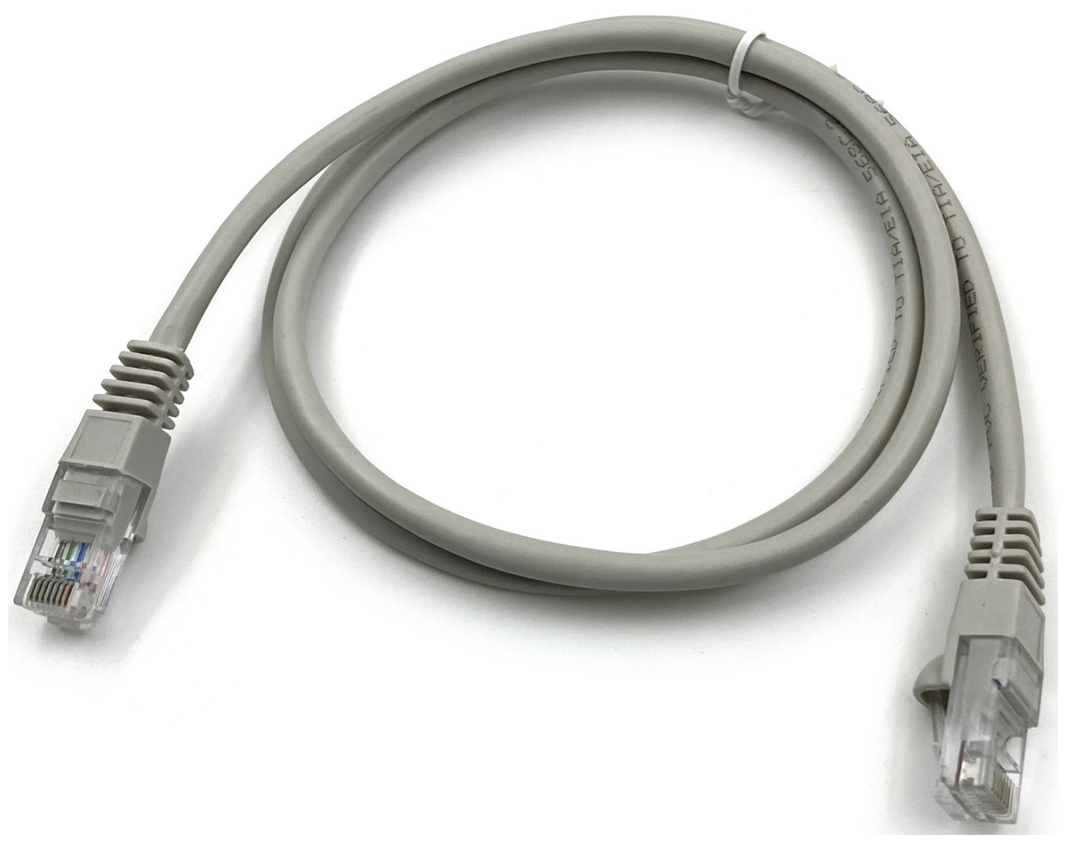 Изображение товара Патч-корд Buro UTP-5E-1M-G 1 метр cat5E RJ-45 molded серый