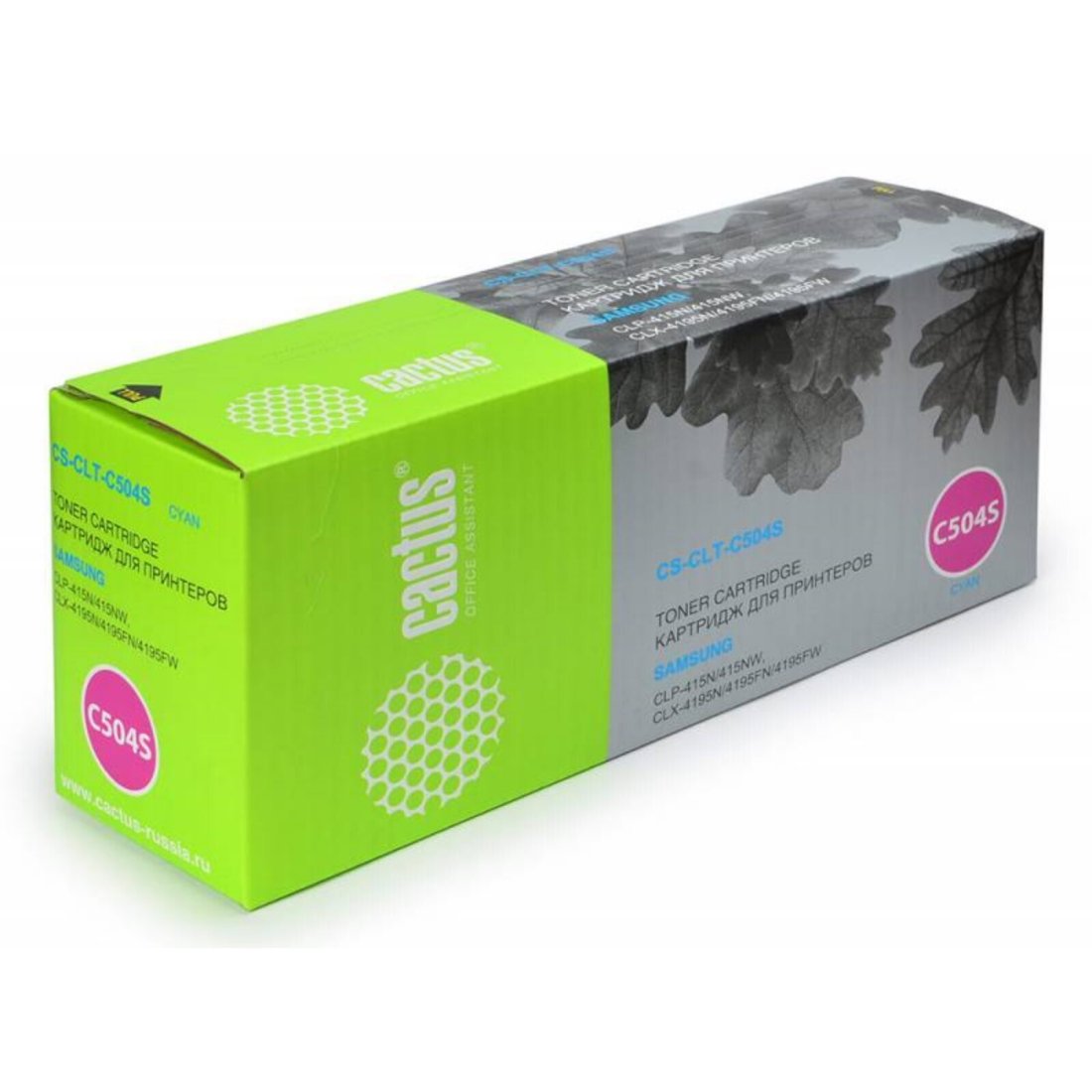 Изображение товара Картридж лазерный Cactus CS-CLT-C504S CLT-C504S голубой (1800стр.) для Samsung CLP-415N/ CLX-4195FW/4195FN