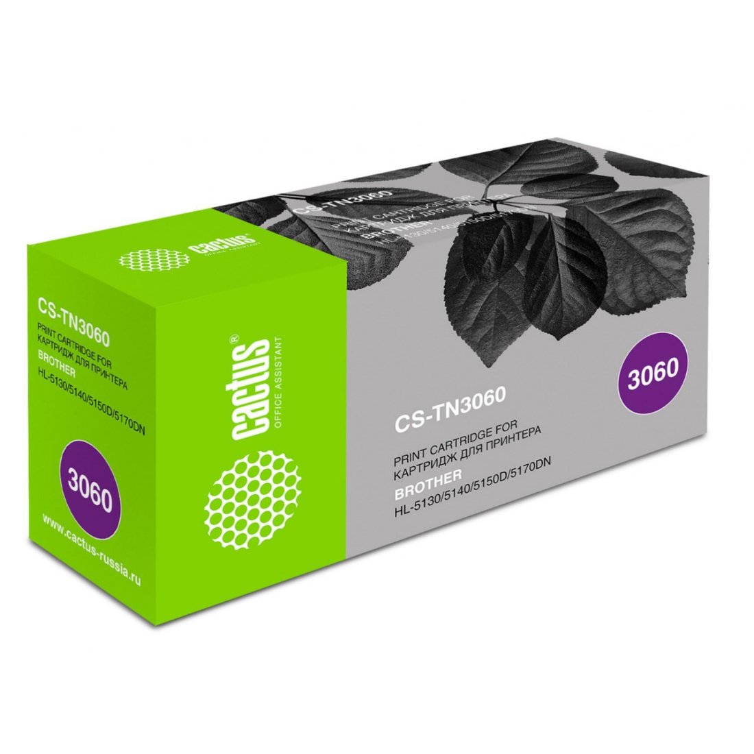 Изображение товара Картридж лазерный Cactus CS-TN3060 TN-3060 черный (6700стр.) для Brother HL-5130/5140/5150D/5170DN