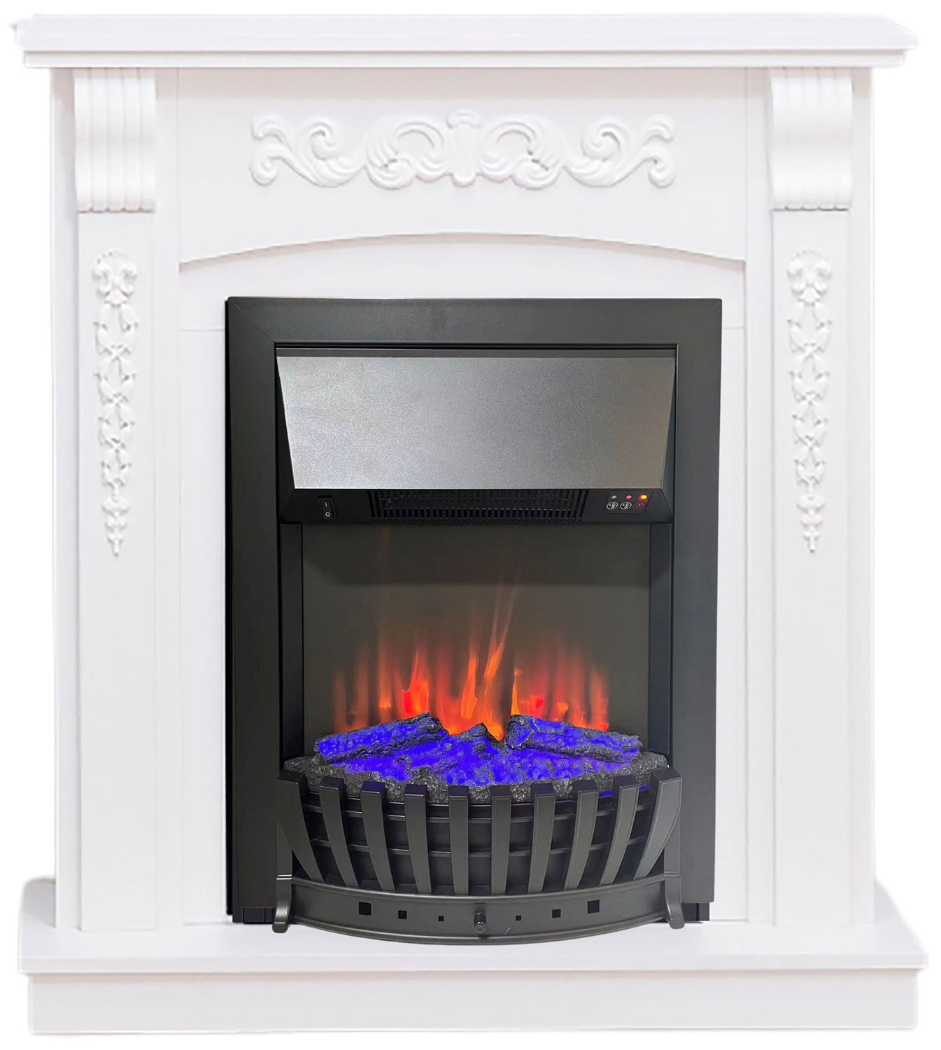 Изображение товара Каминокомплект Elekam Fiesta белый (разборный) с очагом Velar F2020G2