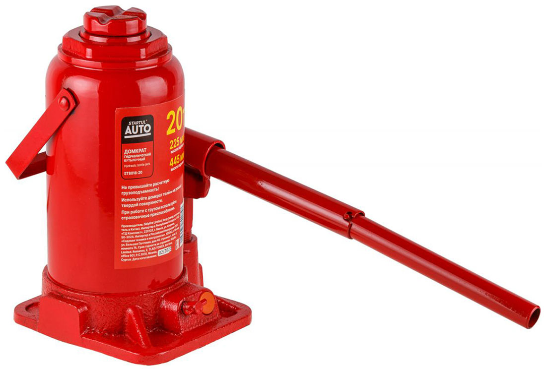 Изображение товара Гидравлический бутылочный домкрат Startul 20 тонн AUTO ST8018-20 для авто ремонтных работ