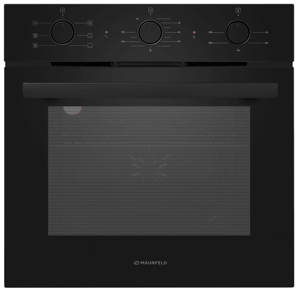 Изображение товара Электрический духовой шкаф Maunfeld AEOF6060B2 с ручками Push Pull, таймером и гидролизной очисткой