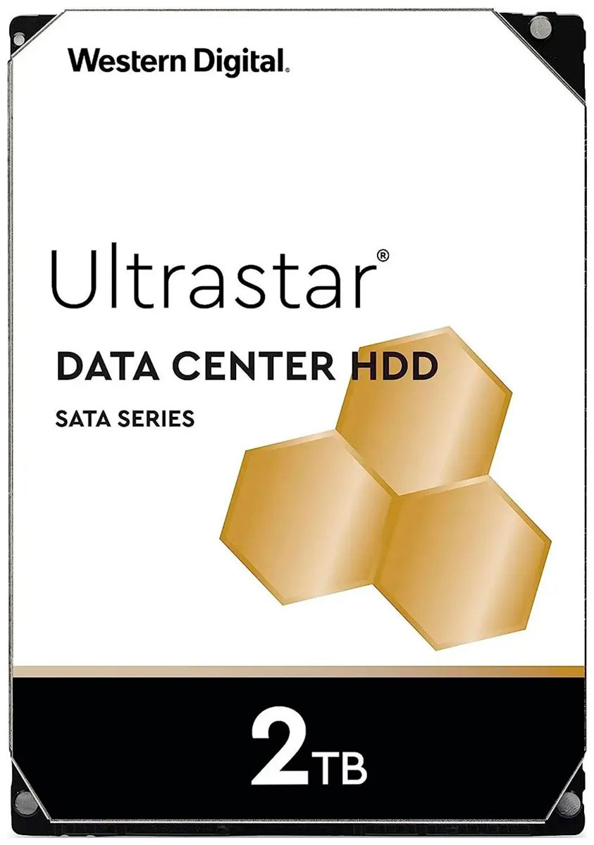 Изображение товара Жесткий диск Western Digital Ultrastar DC HA210, 3.5, 2Tb, SATA III, 7200rpm, 128 MB, 1W10002/1W10025 (HUS722T2TALA604)
