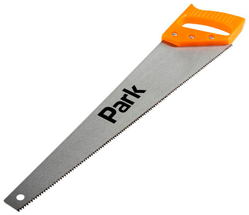 Изображение товара Ножовка по дереву Park 45 см с пластиковой ручкой для веток сучьев и дров