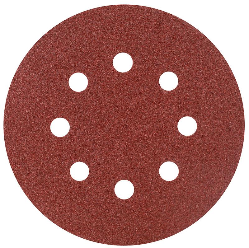 Изображение товара Круг шлифовальный Patriot на липучке, 125 мм, Р80, 8 отверстий