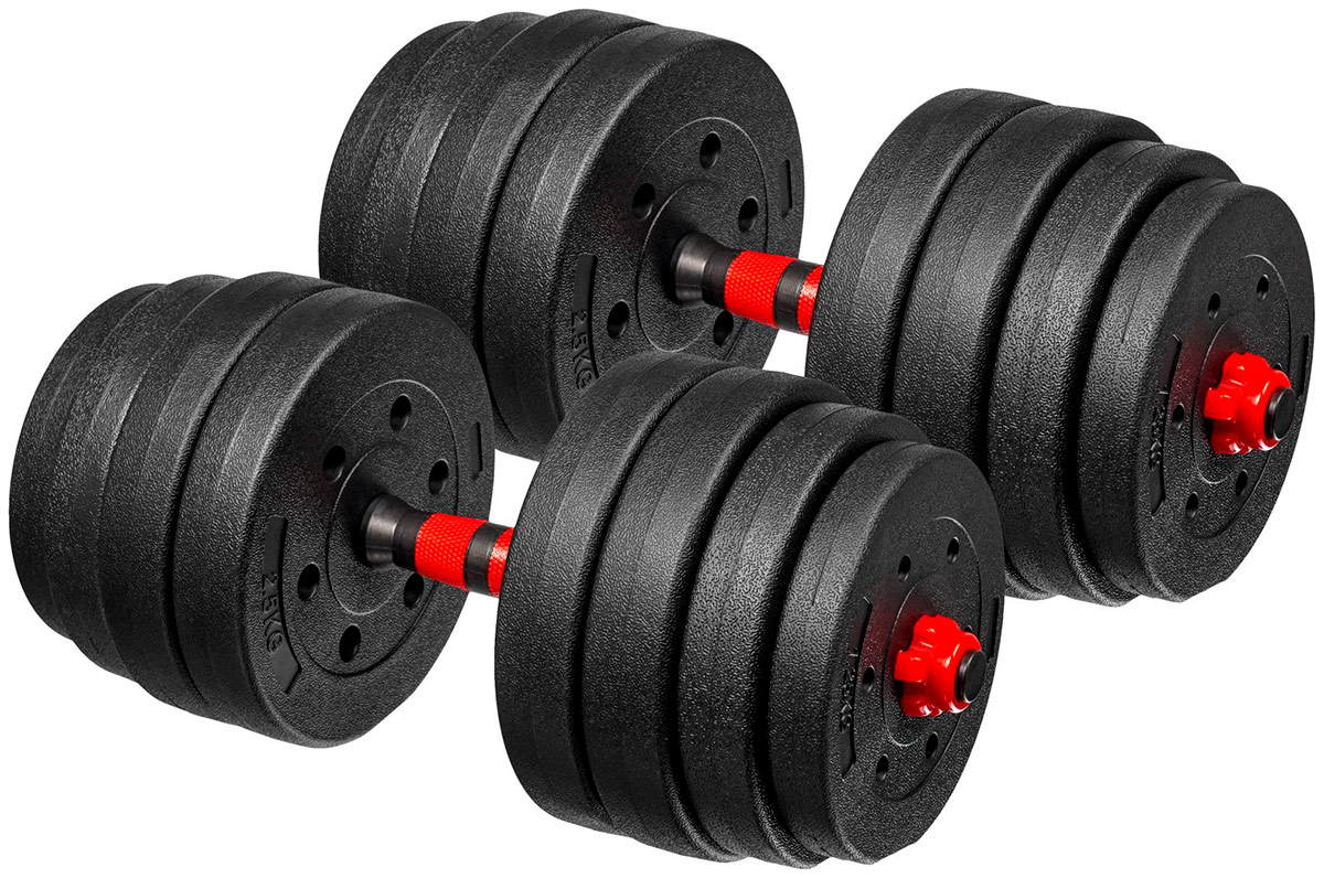 Изображение товара Гантели пластиковые Bradex SF 1041 40 кг разборные для домашней тренировки