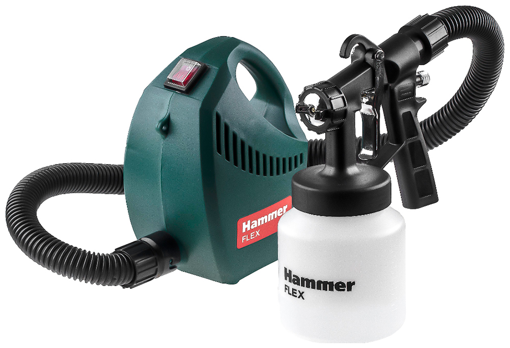 Изображение товара Краскопульт электрический Hammer PRZ500B, 500 Вт, 800 мл, бак, вязкость до 60 DIN