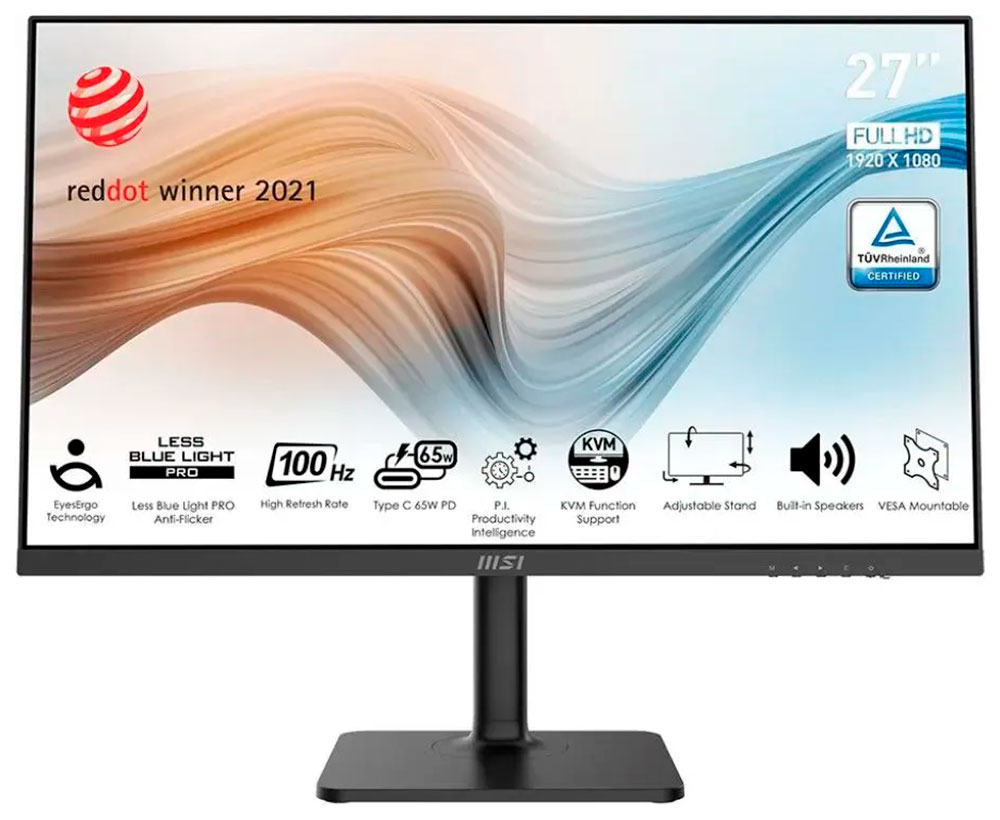 Изображение товара ЖК монитор MSI 27", Modern MD272XP (9S6-3PB19H-232), Black
