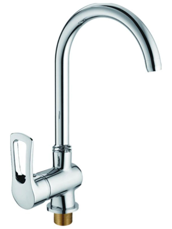 Изображение товара Смеситель для кухни D-Lin хром однорычажный с поворотным изливом