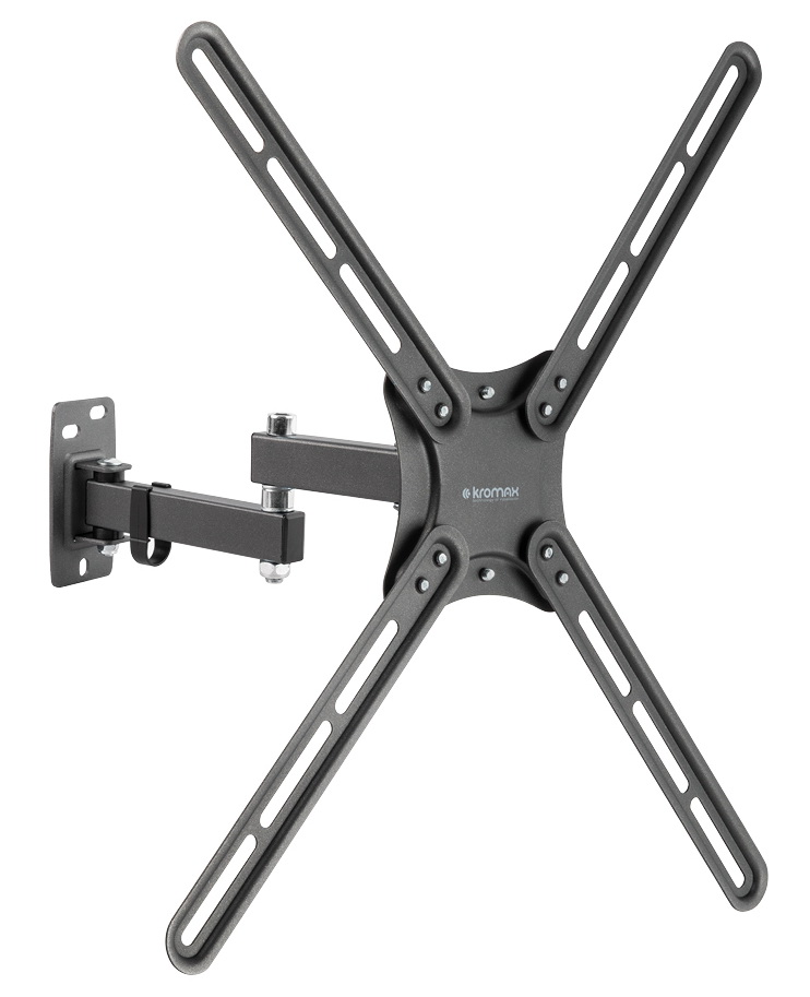 Изображение товара Кронштейн для телевизора Kromax CORBEL-7 BLACK наклонно-поворотный 22-65 дюймов