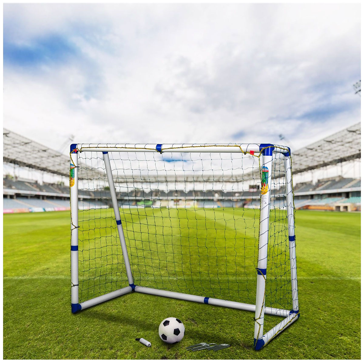 Изображение товара Игровые ворота DFC 6ft GOAL185В для мини-футбола с сеткой и креплениями