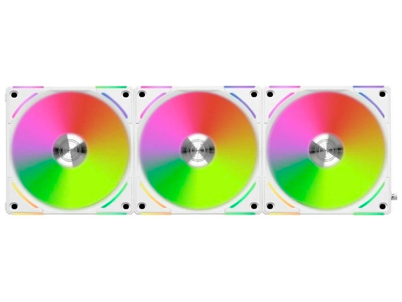 Изображение товара Вентиляторы для корпуса Lian Li UNI FAN AL120 V2 White 3 шт с ARGB подсветкой