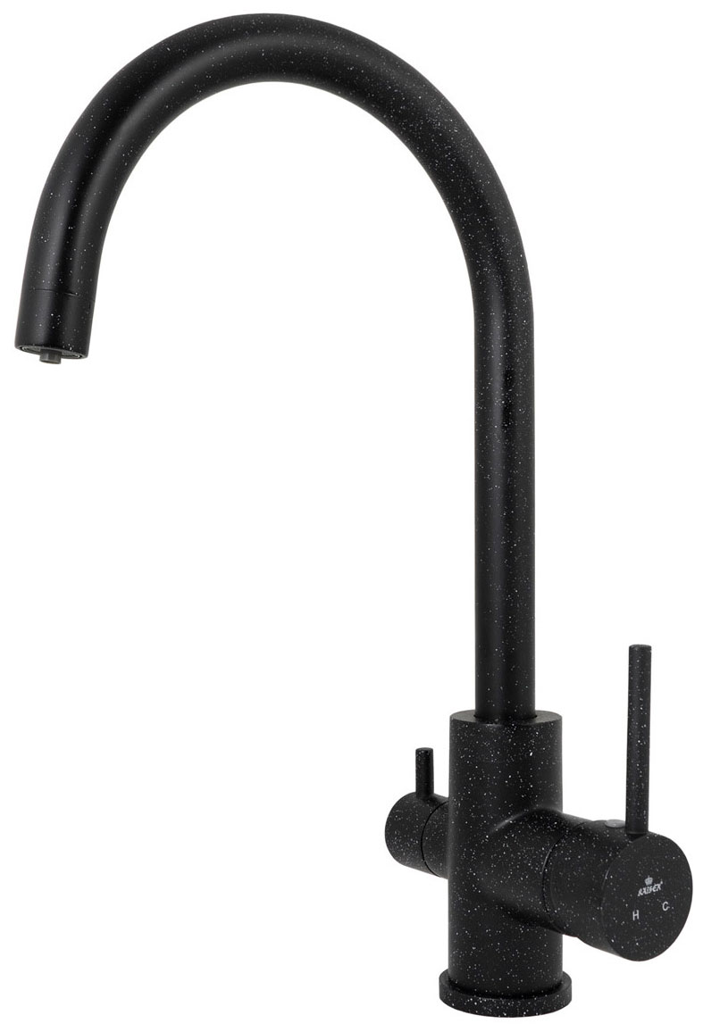 Изображение товара Кухонный смеситель Kaiser Merkur, Черный мрамор (26744-12)