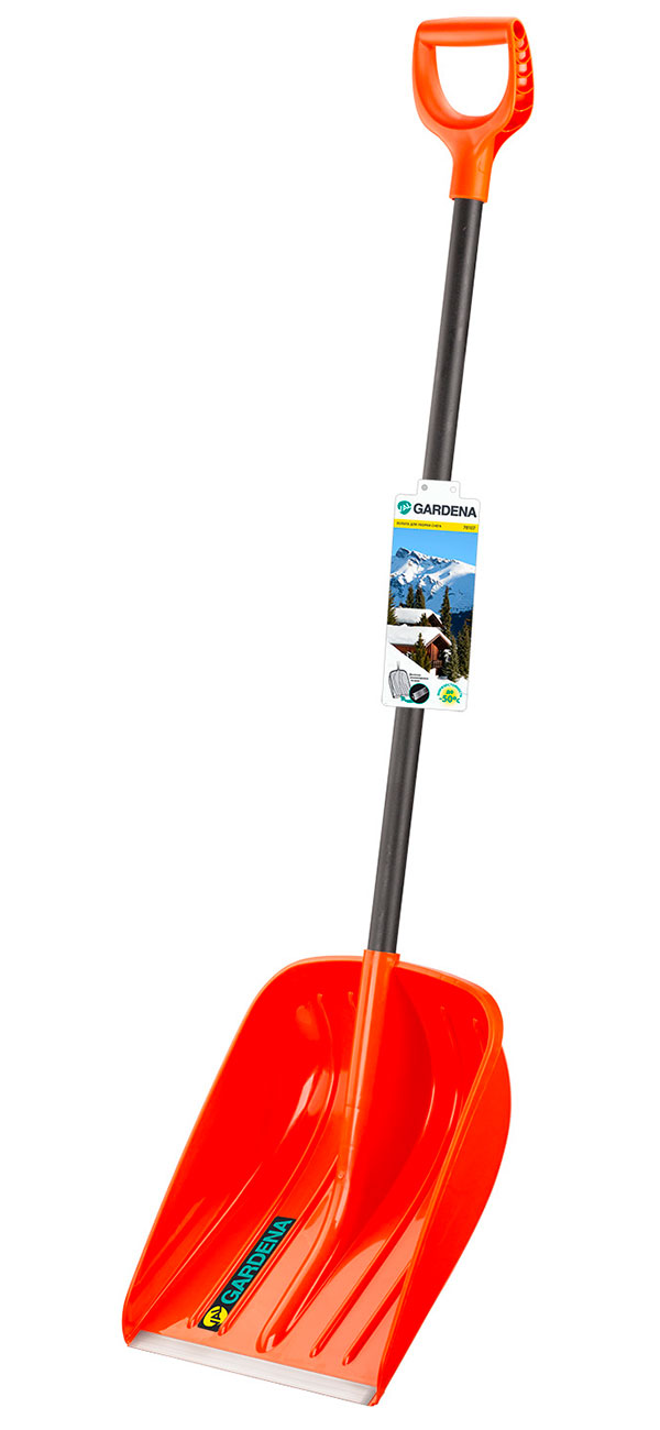 Изображение товара Лопата для уборки снега Amigo val Gardena orange ударопрочная и морозостойкая