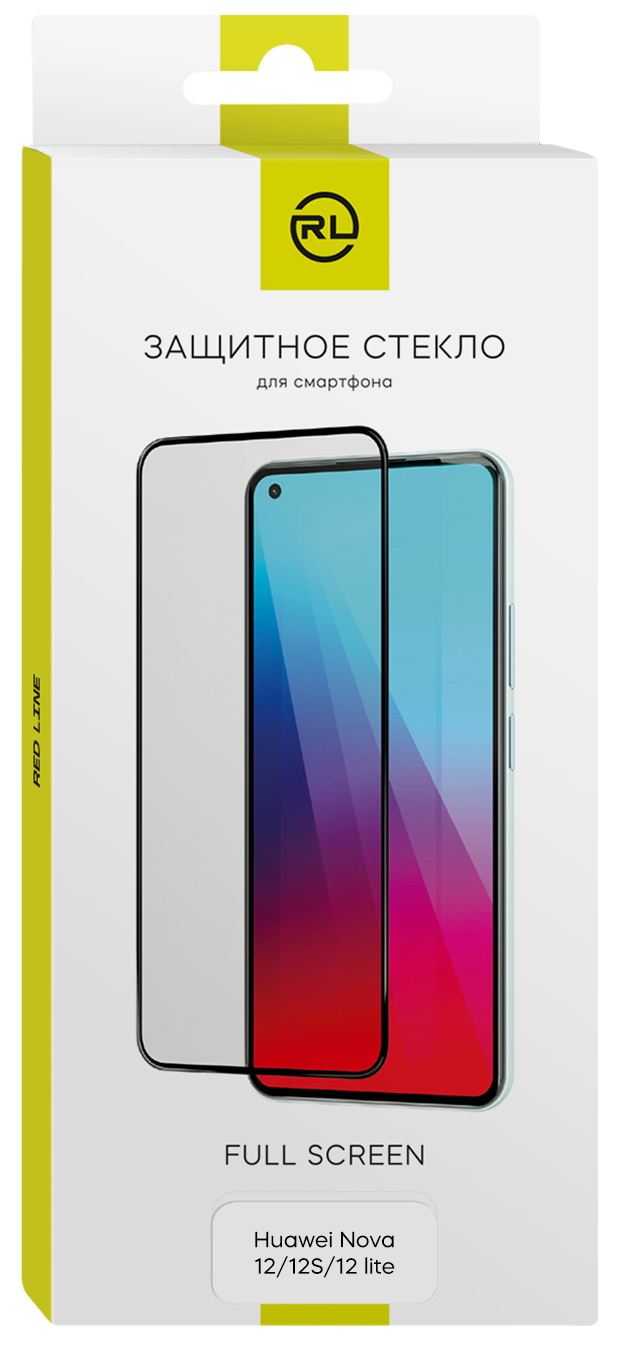 Защитное стекло Red Line для Huawei Nova 12/12S/12 lite, Full Screen tempered glass, FULL GLUE, черный (УТ000039117) Защитное стекло Red Line для Huawei Nova 12/12S/12 lite, Full Screen tempered glass, FULL GLUE, черный (УТ000039117)