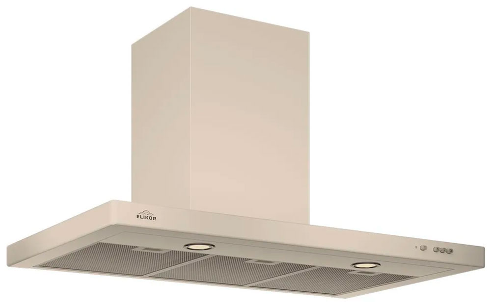 Изображение товара Элегантная кухонная вытяжка Elikor Квадра 90П-650-К3Д с механическим управлением