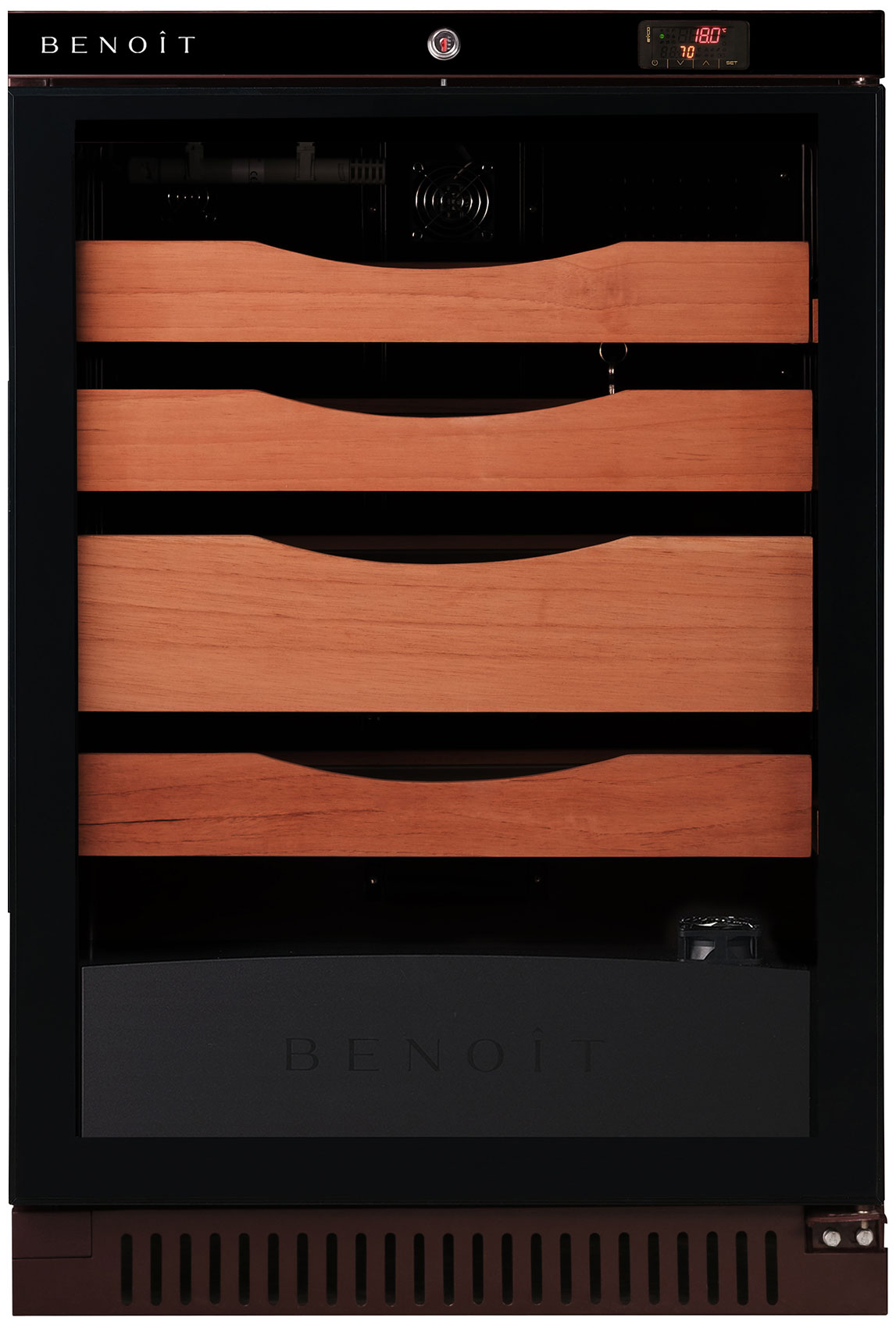 

Хьюмидор Benoit HUMIDOR CIG-140 вишневый 4С
