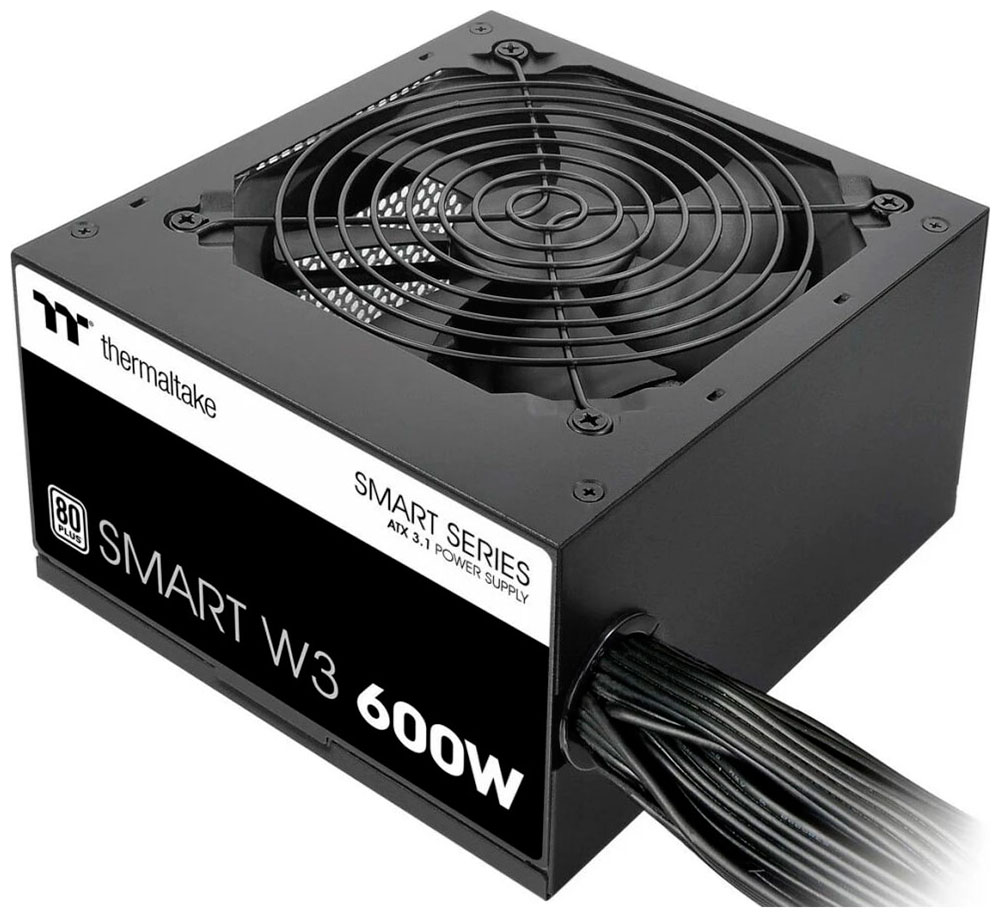 Изображение товара Блок питания Thermaltake 600W Smart W3 (PS-SPW-0600NNFAWE-1)