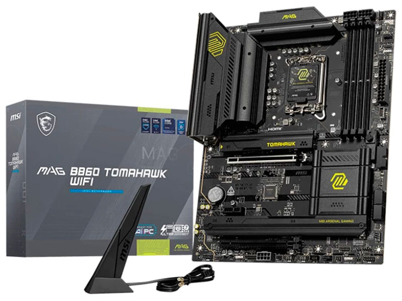 Изображение товара Материнская плата MSI MAG B860 TOMAHAWK WIFI (B860, LGA1851, ATX)